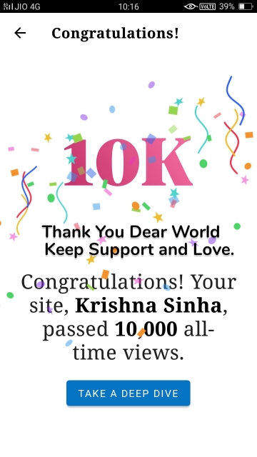 Thank You Dear World Keep Support and Love.